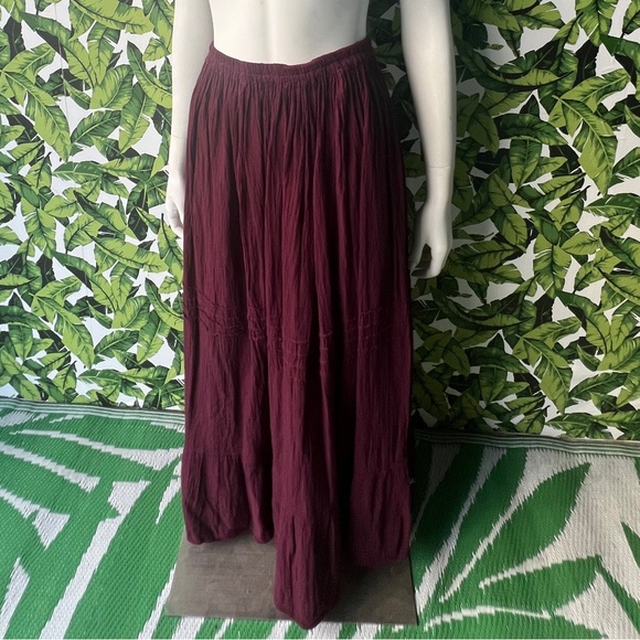 Purple Maxi Skirt | One size fits most, 100% Organic Cotton, Hand-made - Picture 3 of 3